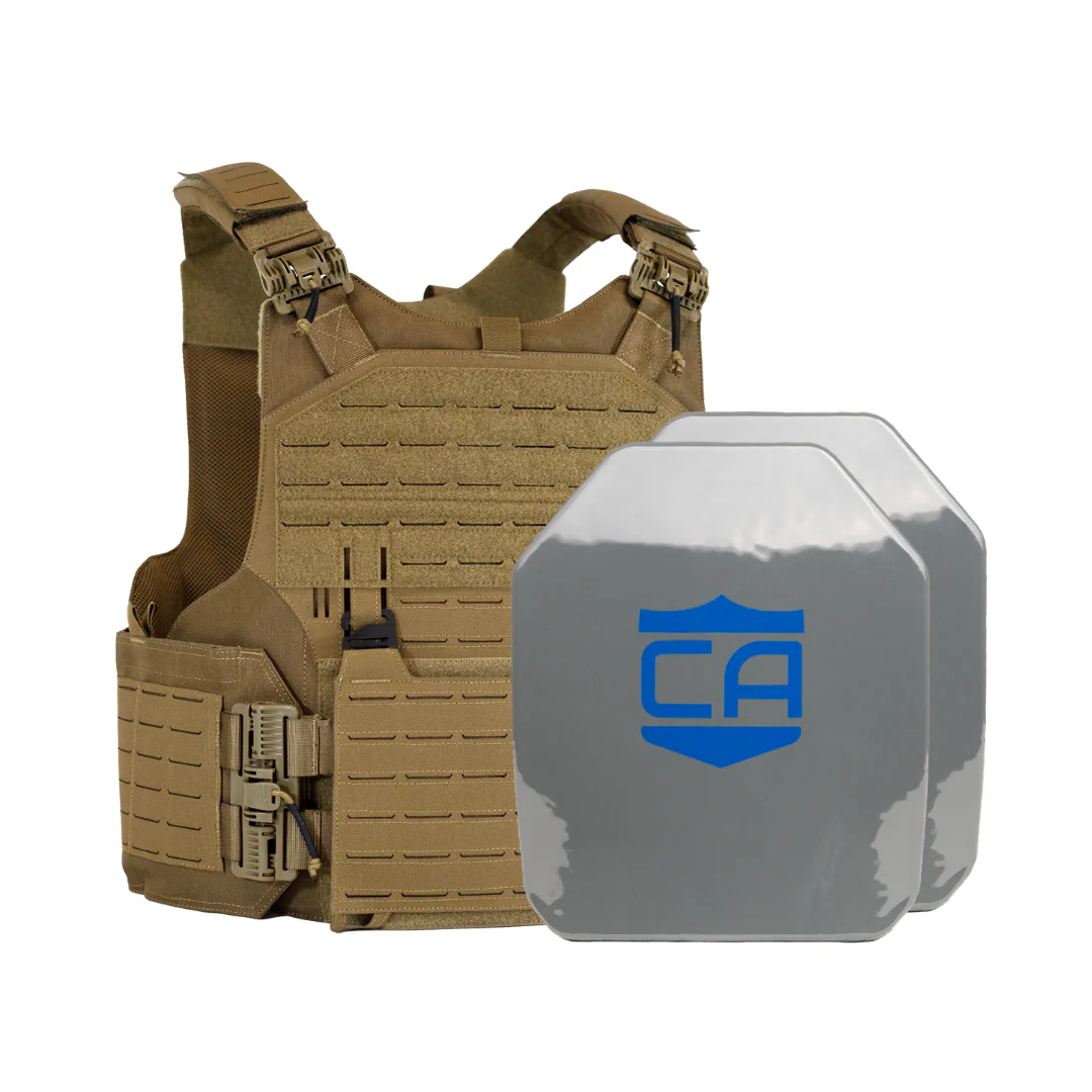 Caliber Armor NIJ Certified* AR550 Package with Modular Overt Defense (M.O.D.) Body Armor Plate Carrier – NIJ Level III+  - Image 2