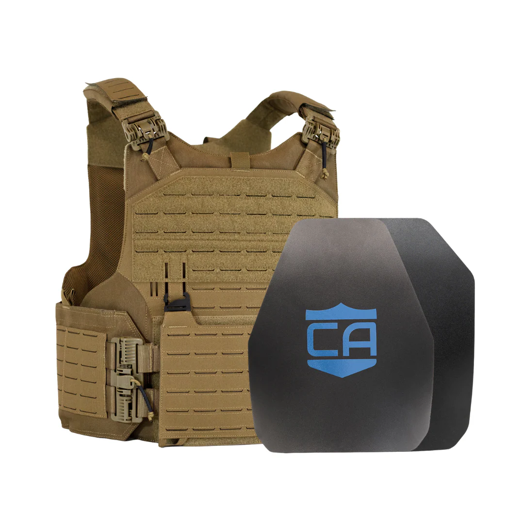 Caliber Armor NIJ Certified* AR550 Package with Modular Overt Defense (M.O.D.) Body Armor Plate Carrier – NIJ Level III+  - Image 6
