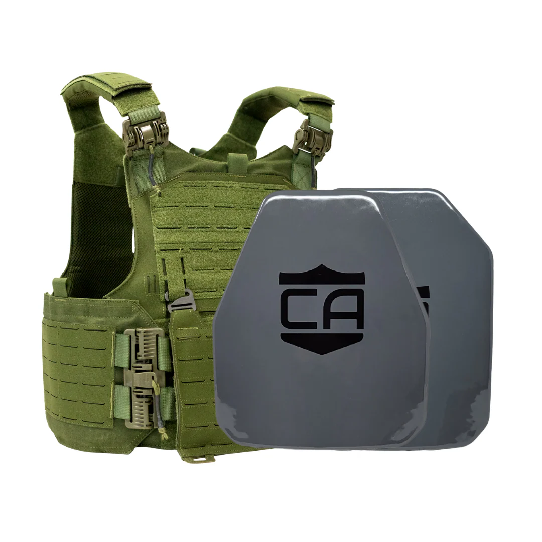 Caliber Armor AV2 Package with Modular Overt Defense (M.O.D.) Body Armor Plate Carrier -NIJ Level III+/RF2  - Image 14