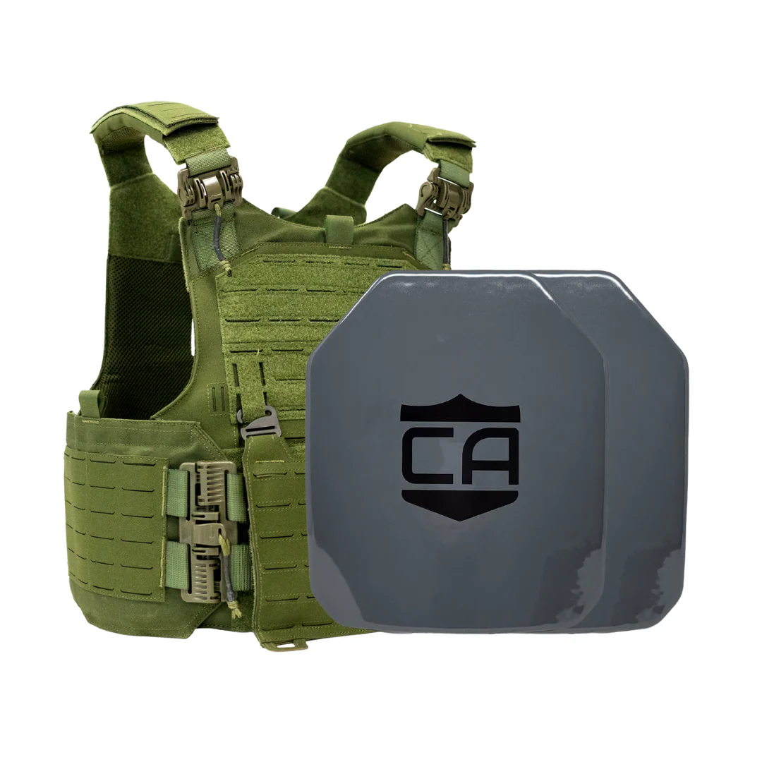 Caliber Armor AV2 Package with Modular Overt Defense (M.O.D.) Body Armor Plate Carrier -NIJ Level III+/RF2  - Image 16