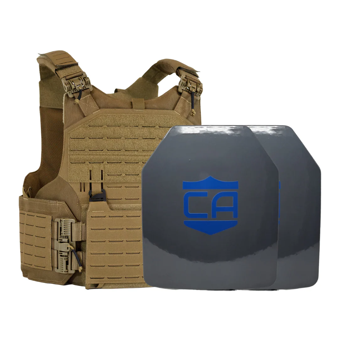 CaliberHX Speed Plate + Modular Overt Defense (M.O.D.) Body Armor Plate Carrier Package – NIJ Level IIIA/HG2 