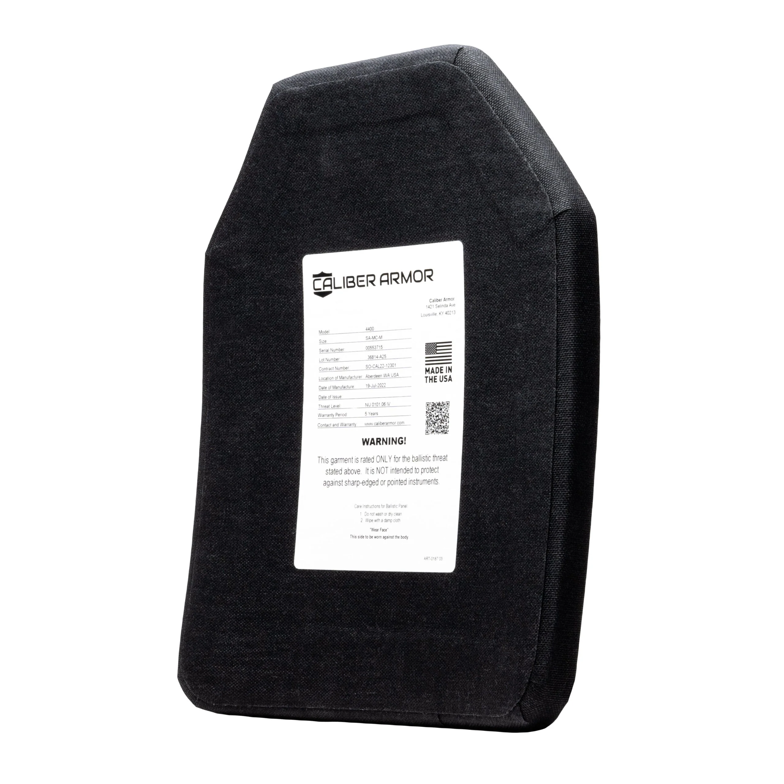 Caliber Armor NIJ Certified Level IV Body Armor Package with Phantom Low-Profile Plate Carrier  - Image 7