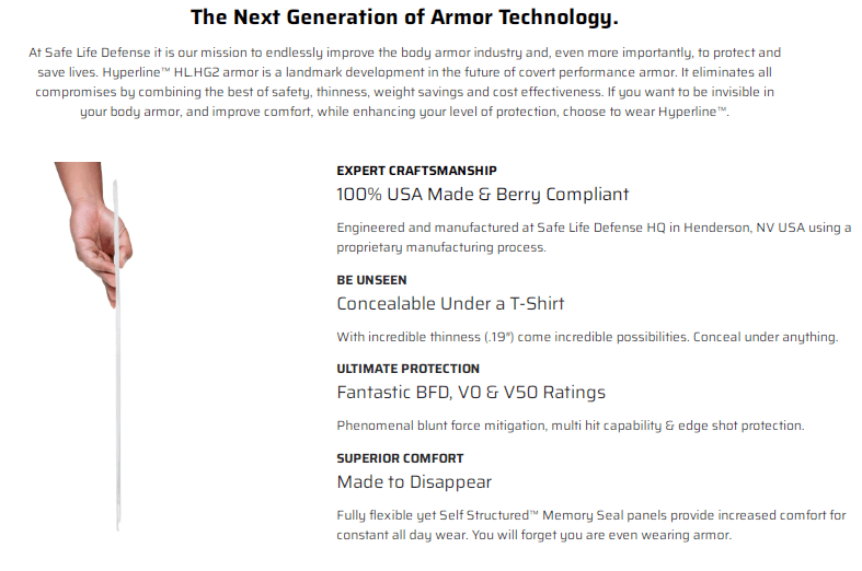 Safe Life Hyper Concealable™ HYPERLINE™ Level IIIA - Image 11