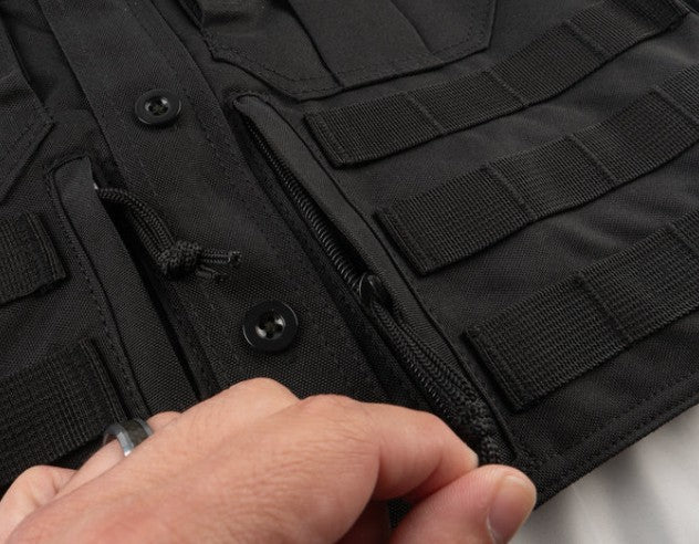 Uniform Shirt Adjustable Tactical Plate Carrier Vest - Image 12